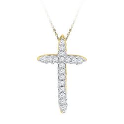 10K Yellow-gold 0.25CTW DIAMOND FASHION PENDANT