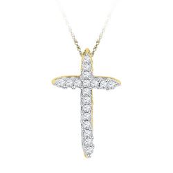 10K Yellow-gold 0.25CTW DIAMOND FASHION PENDANT