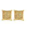 Image 1 : 10KT Yellow Gold 0.05CTW DIAMOND MICRO PAVE EARRINGS