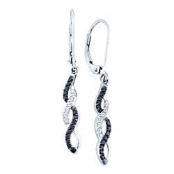 14KT White Gold 0.32CTW DIAMOND FASHION EARRING
