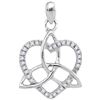 Image 1 : 10KT White Gold 0.10CTW DIAMOND FASHION PENDANT