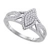 Image 1 : 10KT White Gold 0.25CTW DIAMOND MICRO-PAVE RING