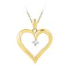 Image 1 : 10K Yellow-gold 0.04CTW DIAMOND FASHION PENDANT