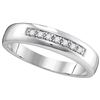 Image 1 : 10KT White Gold 0.10CTW DIAMOND FASHION BAND