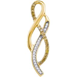 10K Yellow-gold 0.20CTW DIAMOND FASHION PENDANT