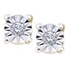 Image 1 : 10KT Yellow Gold 0.05CTW DIAMOND LADIES FANOOK EARRINGS