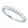 Image 1 : 14KT White Gold 0.29CTW DIAMOND FASHION BAND