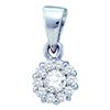 Image 1 : 14KT White Gold 0.25CTW ROUND DIAMOND LADIES FASHION PE