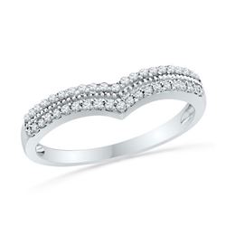 10KT White Gold 0.5CTW DIAMOND FASHION BAND