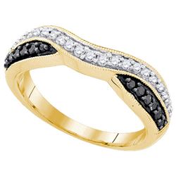 10K Yellow-gold 0.33CTW DIAMOND FASHION RING