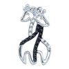 Image 1 : 10KT White Gold 0.12CT DIAMOND FASHION PENDANT