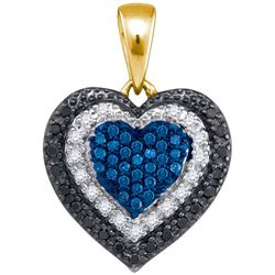 10K Yellow-gold 0.27CTW DIAMOND HEART PENDANT