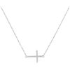 Image 1 : 10KT White Gold 0.06CTW DIAMOND FASHION NECKLACE