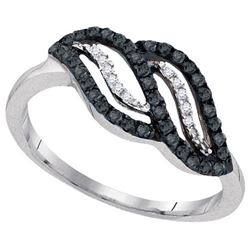 10KT White Gold 0.33CTW DIAMOND FASHION RING