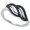 Image 1 : 10KT White Gold 0.33CTW DIAMOND FASHION RING