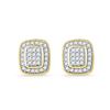 Image 1 : 10K Yellow-gold 0.25CTW DIAMOND FASHION EARRING
