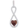 Image 1 : 10KT Rose Gold 0.15CTW DIAMOND FASHION PENDANT