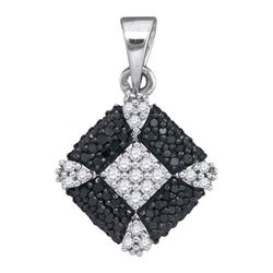 925 Sterling Silver White 0.25CT DIAMOND FASHION PENDAN