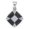 Image 1 : 925 Sterling Silver White 0.25CT DIAMOND FASHION PENDAN