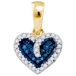 10K Yellow-gold 0.10CT DIAMOND HEART PENDANT