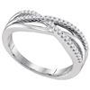 Image 1 : 10KT White Gold 0.16CTW DIAMOND FASHION BAND