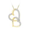 Image 1 : 10K Yellow-gold 0.10CTW DIAMOND FASHION PENDANT