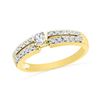 Image 1 : 10K Yellow-gold 0.25CTW DIAMOND FASHION RING