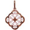 Image 1 : 10KT Rose Gold 0.50CTW RED DIAMOND FASHION PENDANT