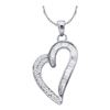 Image 1 : 10KT White Gold 0.25CTW DIAMOND FASHION PENDANT