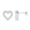 Image 1 : 10KT White Gold 0.13CTW DIAMOND FASHION EARRING