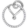 Image 1 : 10KT White Gold 0.34CTW DIAMOND FASHION PENDANT
