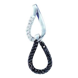 14KT White Gold 0.14CTW DIAMOND FASHION PENDANT