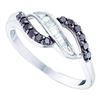 Image 1 : 14K White-gold 0.33CTW DIAMOND FASHION BAND