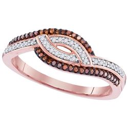 10KT Rose Gold 0.20CTW DIAMOND MICRO-PAVE RING