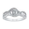 Image 1 : 10kt White Gold Womens Round Diamond Moving Twinkle Sol