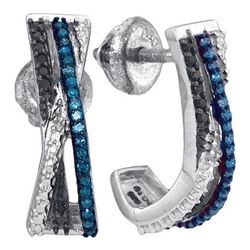 925 Sterling Silver White 0.21CT DIAMOND FASHION EARRIN