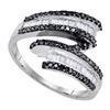 Image 1 : 925 Sterling Silver White 0.54CT DIAMOND FASHION RING