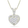 Image 1 : 10K Yellow-gold 0.20CTW DIAMOND FASHION PENDANT