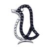 Image 1 : 925 Sterling Silver White 0.60CTW DIAMOND FASHION PENDA