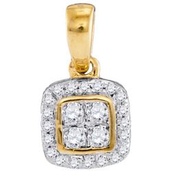 10K Yellow-gold 0.09CTW-Diamond FASHION PENDANT