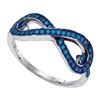 Image 1 : 925 Sterling Silver White 0.30CTW DIAMOND FASHION RING