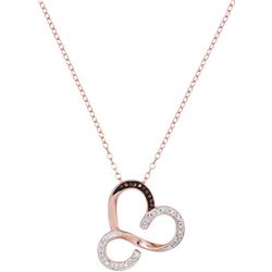 10KT Rose Gold 0.13CTW DIAMOND MCIRO-PAVE PENDANT