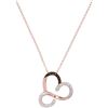 Image 1 : 10KT Rose Gold 0.13CTW DIAMOND MCIRO-PAVE PENDANT