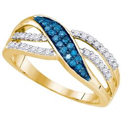 10K Yellow-gold 0.36CTW DIAMOND FASHION RING