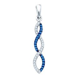 10KT White Gold 0.12CT DIAMOND FASHION PENDANT