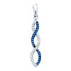 Image 1 : 10KT White Gold 0.12CT DIAMOND FASHION PENDANT