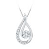 Image 1 : 10KT White Gold 0.25CTW DIAMOND FASHION PENDANT
