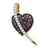 Image 1 : 10KT Yellow Gold 0.53CTW COGNAC DIAMOND LADIES  MICRO P