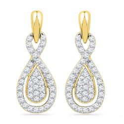 10K Yellow-gold 0.33CTW DIAMOND FASHION EARRING