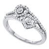 Image 1 : 10KT White Gold 0.25CT DIAMOND HEART RING